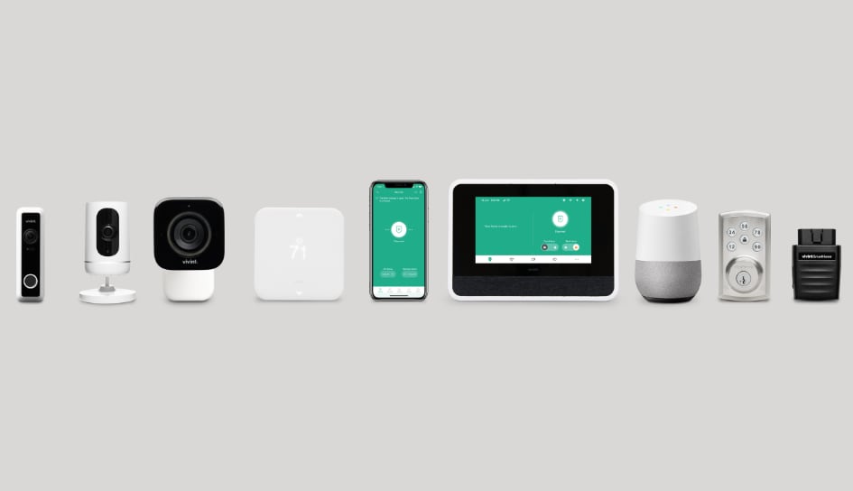 Vivint home security product line in Raleigh